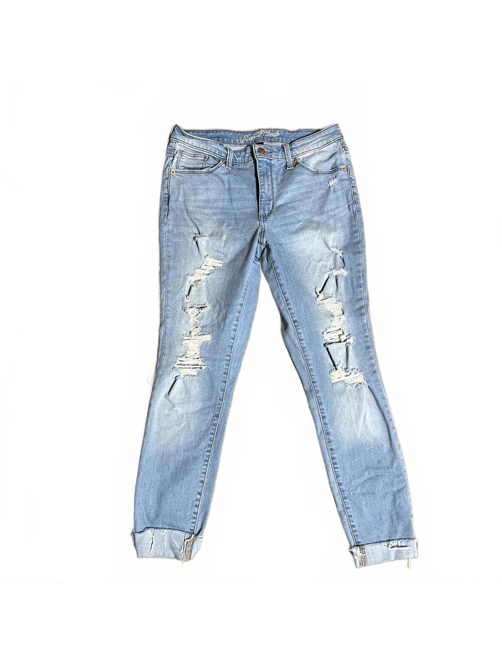 Universal Threads Light Blue Distressed Skinny Jeans - 8/29R